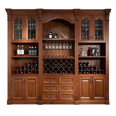 Qualität  Other Hertz Solid Wood American Classic Style Customized Size Modular Wine Cabinet usine