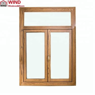 Qualität  Swing CE Certification Airtight Aluminum Clad Timber Flush Profile Casement Windows usine